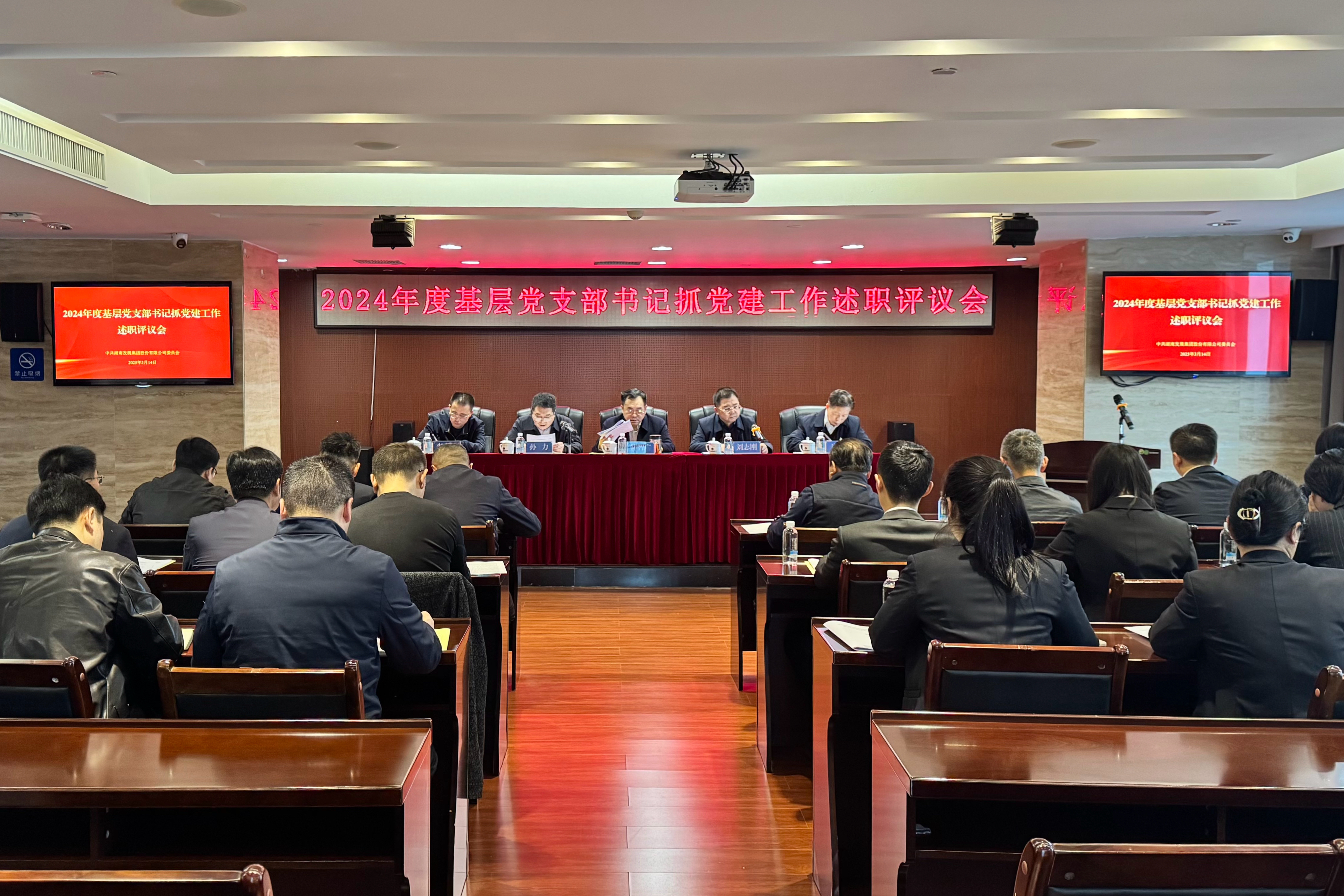 湖南发展党委召开2024年度基层党组织书记抓党建述职评议会